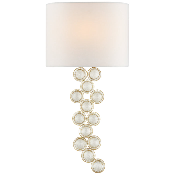 Visual Comfort Signature JN 2201G/CG-L One Light Wall Sconce, Gild and Crystal