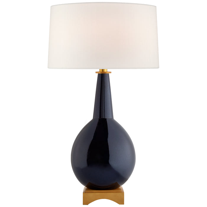 Visual Comfort Signature JN 3605MBB-L One Light Table Lamp, Mixed Blue Brown