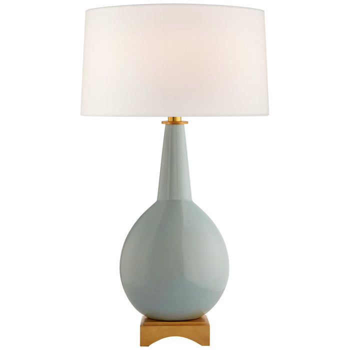 Visual Comfort Signature JN 3605PLB-L One Light Table Lamp, Pale Blue