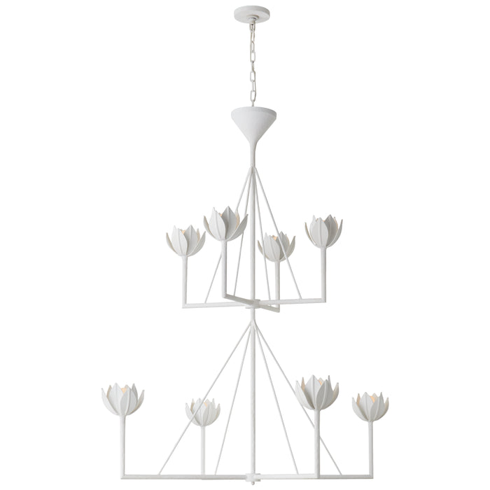 Visual Comfort Signature JN 5006PW Eight Light Chandelier, Plaster White