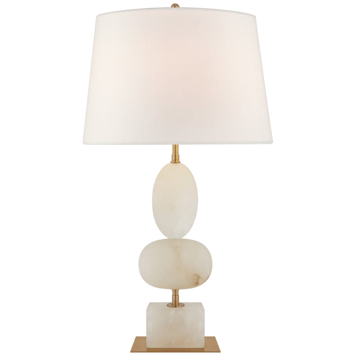Visual Comfort Signature TOB 3980ALB-L One Light Table Lamp, Alabaster