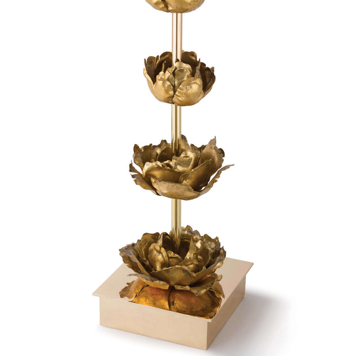 Regina Andrew 13-1284 One Light Table Lamp, Gold Leaf