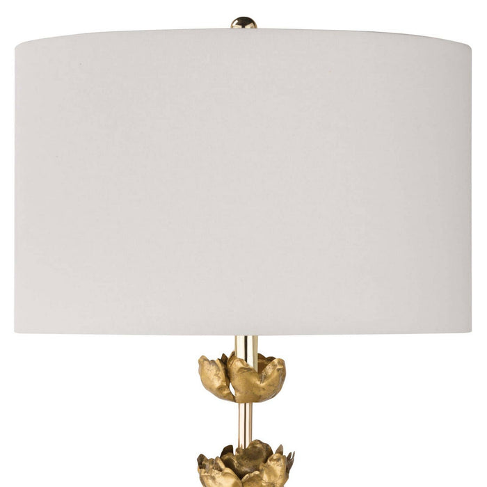 Regina Andrew 13-1284 One Light Table Lamp, Gold Leaf