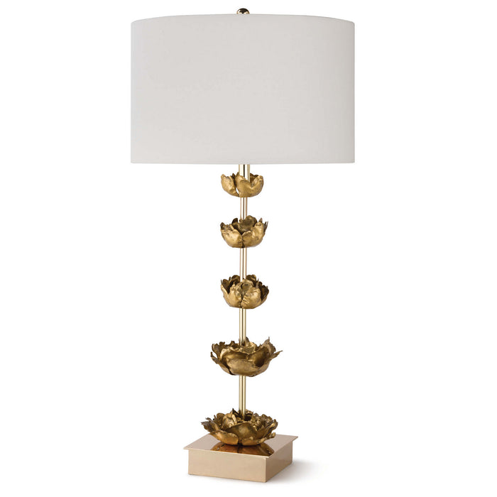 Regina Andrew 13-1284 One Light Table Lamp, Gold Leaf