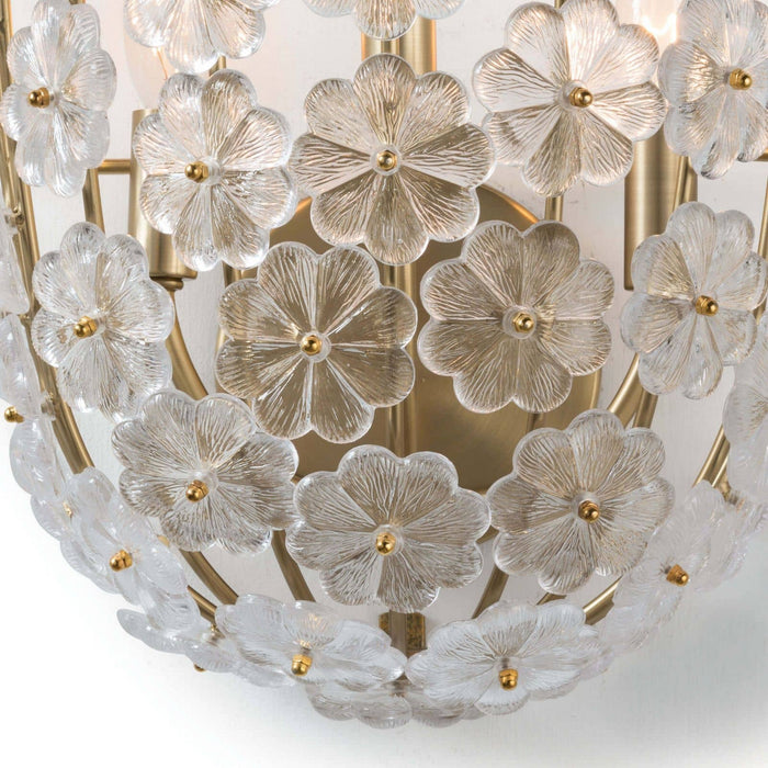 Regina Andrew 15-1083 Three Light Wall Sconce, Natural Brass