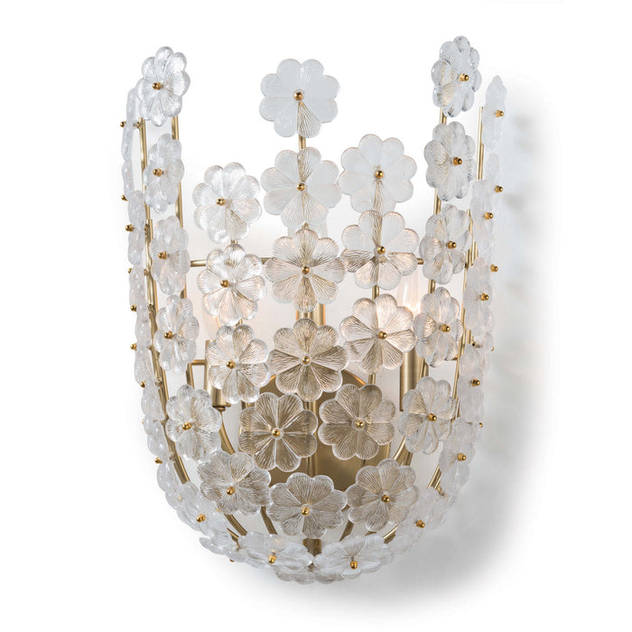 Regina Andrew 15-1083 Three Light Wall Sconce, Natural Brass