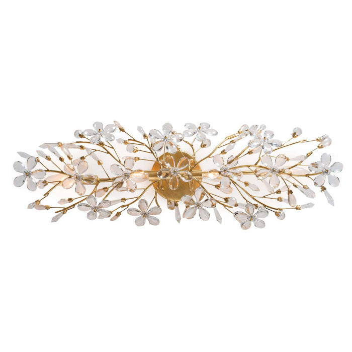 Regina Andrew 15-1084GL Four Light Wall Sconce, Gold Leaf