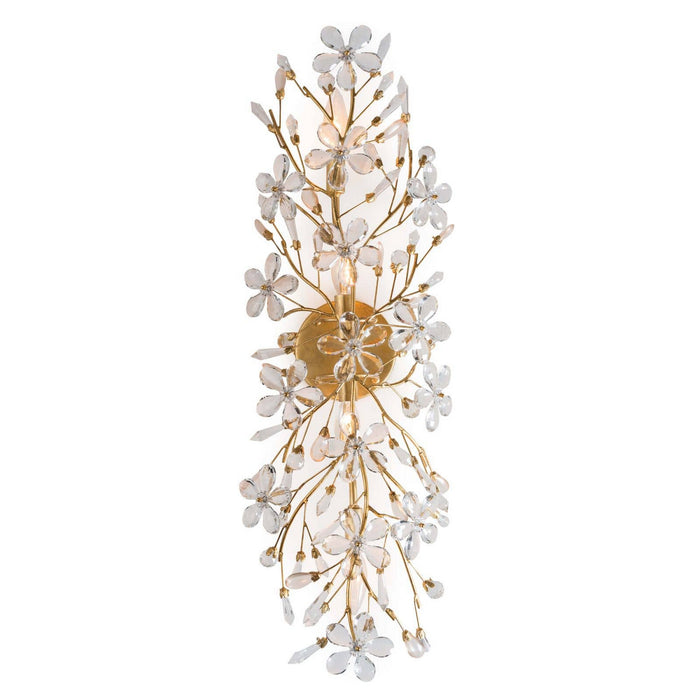Regina Andrew 15-1084GL Four Light Wall Sconce, Gold Leaf