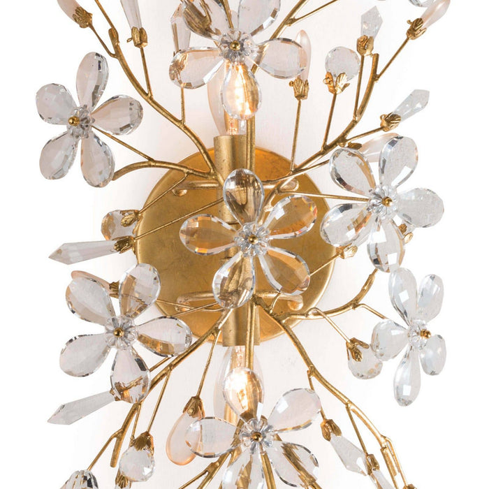 Regina Andrew 15-1084GL Four Light Wall Sconce, Gold Leaf