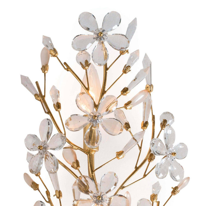 Regina Andrew 15-1084GL Four Light Wall Sconce, Gold Leaf