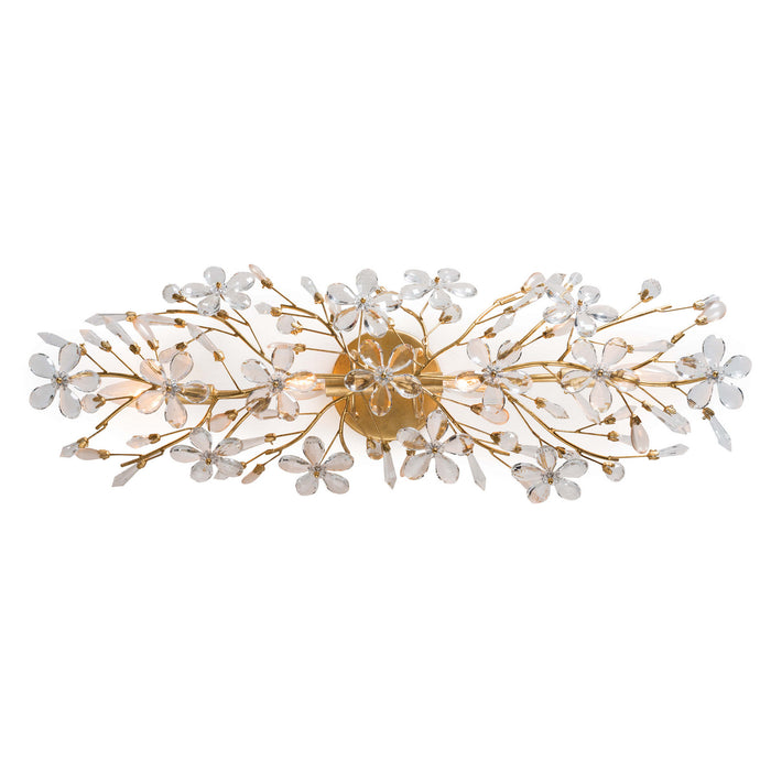 Regina Andrew 15-1084GL Four Light Wall Sconce, Gold Leaf