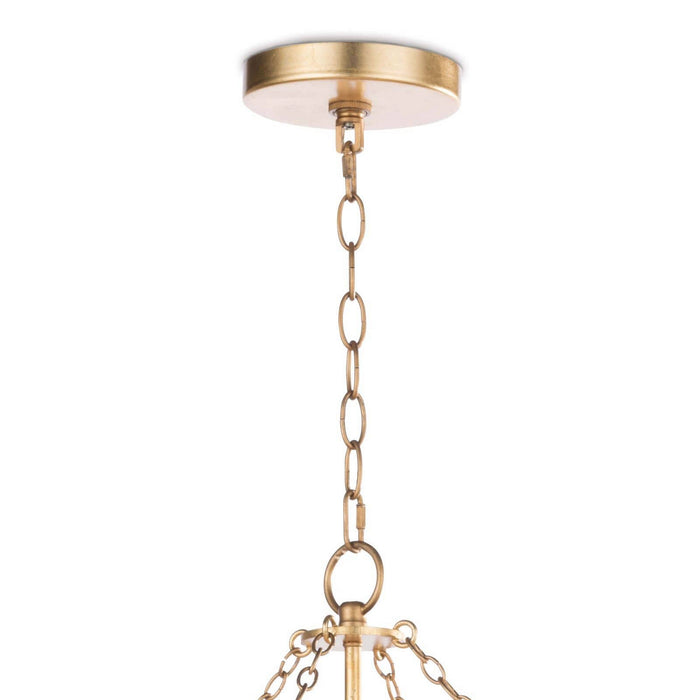 Regina Andrew 16-1174GL Six Light Chandelier, Gold Leaf