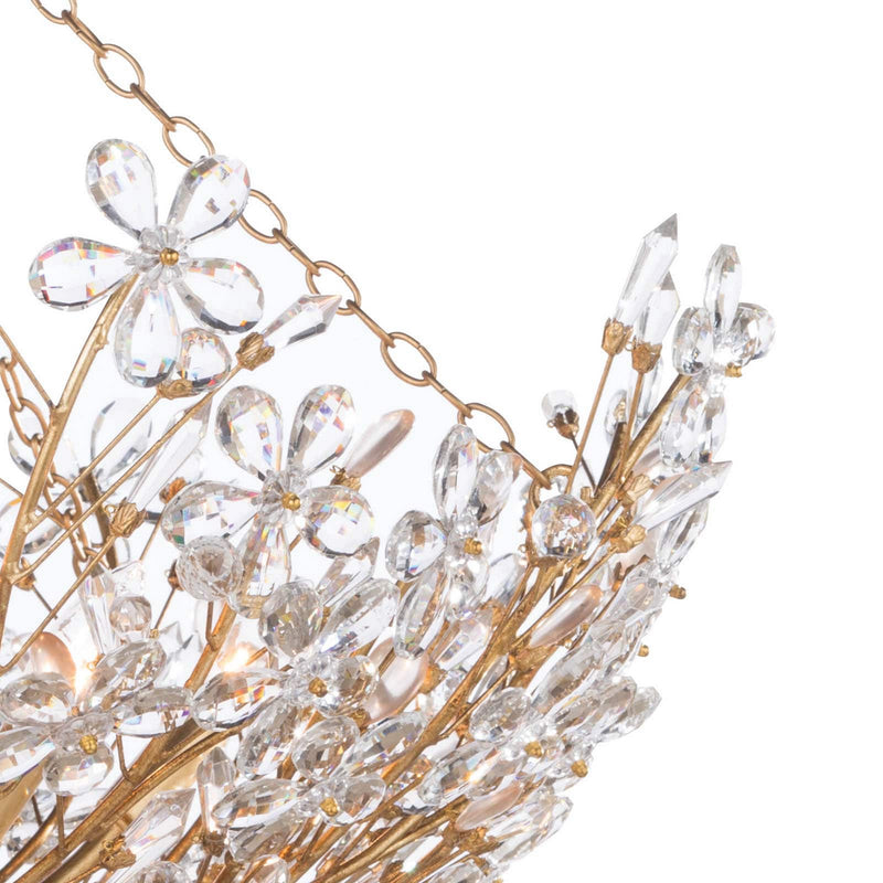 Regina Andrew 16-1174GL Six Light Chandelier, Gold Leaf