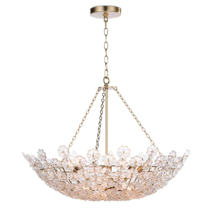 Regina Andrew 16-1177 12 Light Chandelier, Natural Brass
