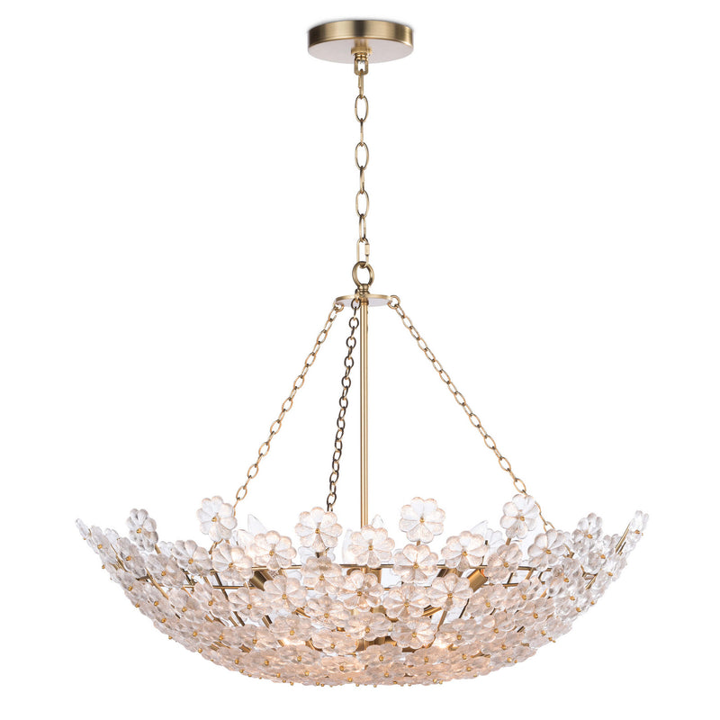Regina Andrew 16-1177 12 Light Chandelier, Natural Brass