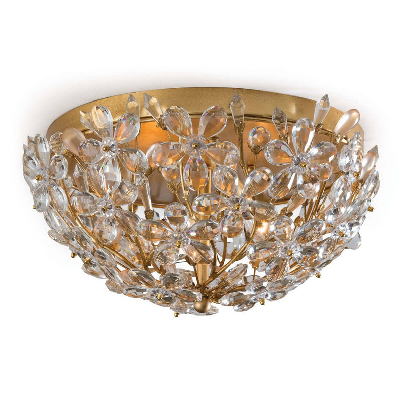 Regina Andrew 16-1183GL Two Light Flush Mount, Gold Leaf