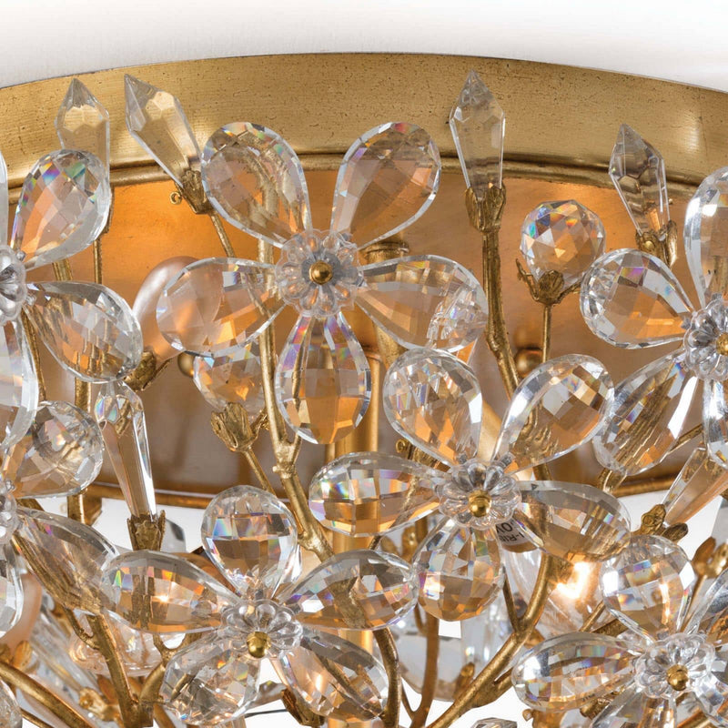Regina Andrew 16-1183GL Two Light Flush Mount, Gold Leaf