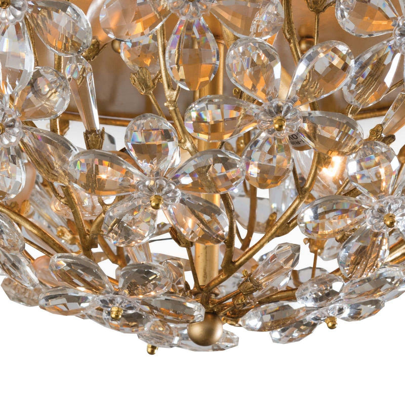 Regina Andrew 16-1183GL Two Light Flush Mount, Gold Leaf