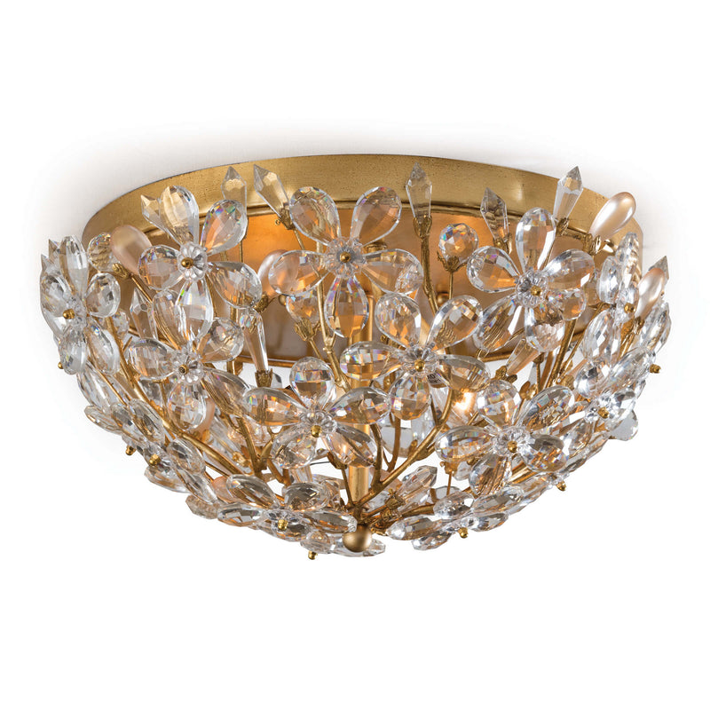 Regina Andrew 16-1183GL Two Light Flush Mount, Gold Leaf