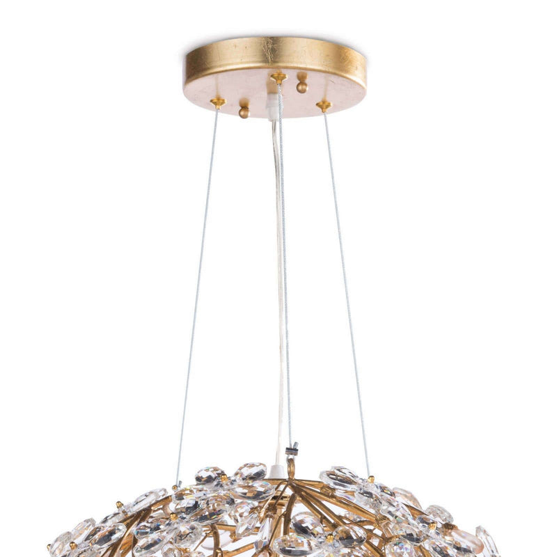 Regina Andrew 16-1184GL Six Light Chandelier, Gold Leaf