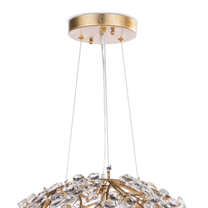 Regina Andrew 16-1184GL Six Light Chandelier, Gold Leaf