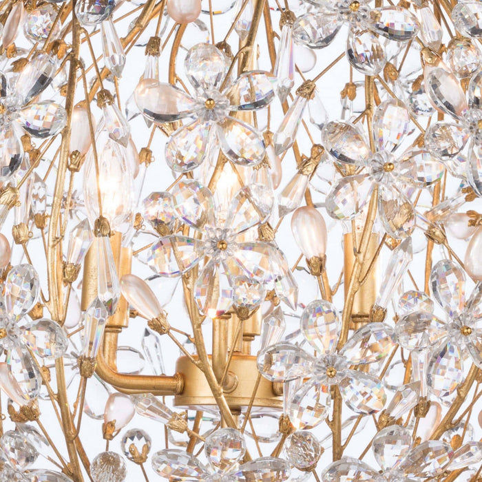 Regina Andrew 16-1184GL Six Light Chandelier, Gold Leaf