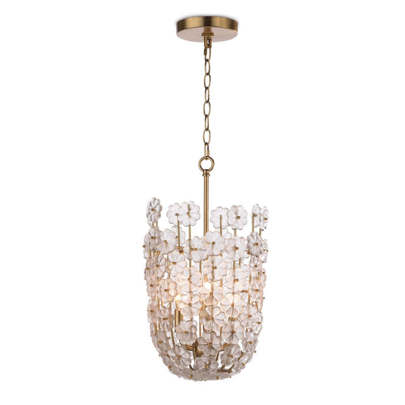 Regina Andrew 16-1185 Six Light Pendant, Natural Brass