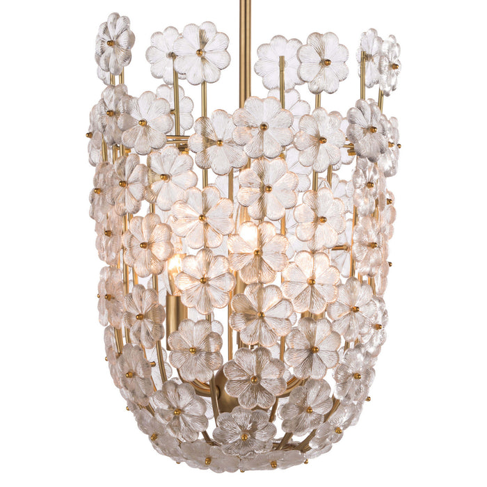 Regina Andrew 16-1185 Six Light Pendant, Natural Brass