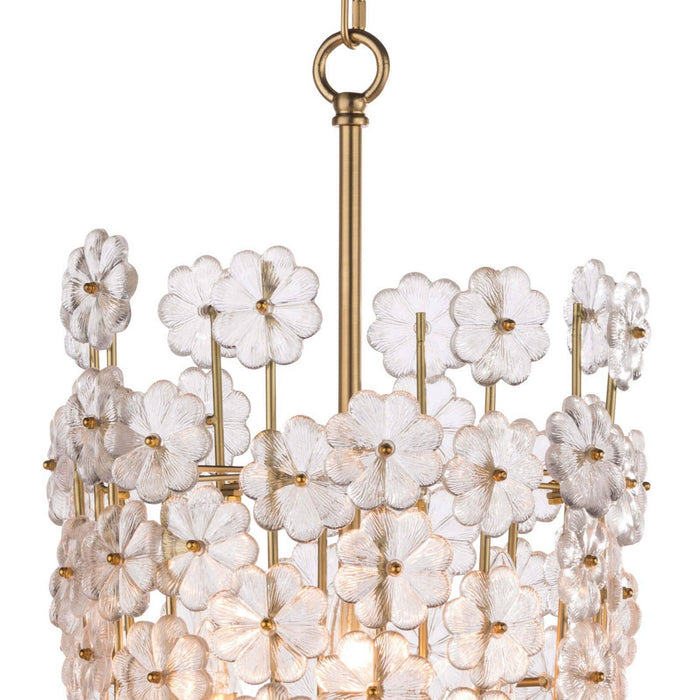 Regina Andrew 16-1185 Six Light Pendant, Natural Brass