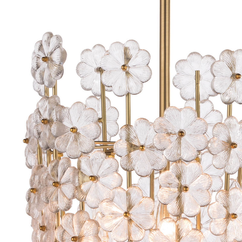 Regina Andrew 16-1185 Six Light Pendant, Natural Brass
