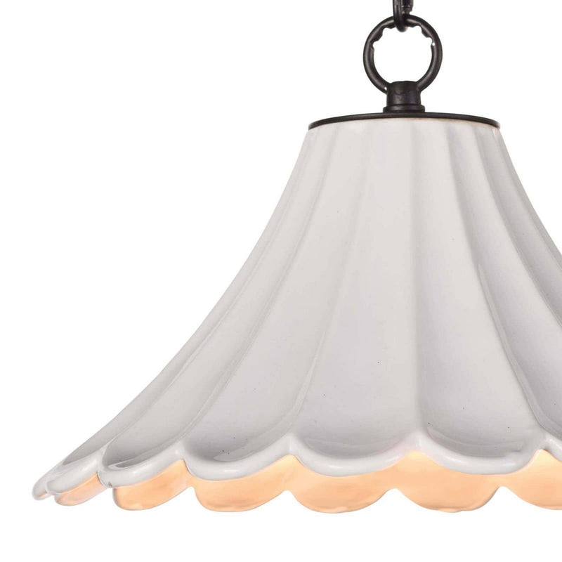 Regina Andrew 16-1214 One Light Pendant, White (Display - Final Sale)