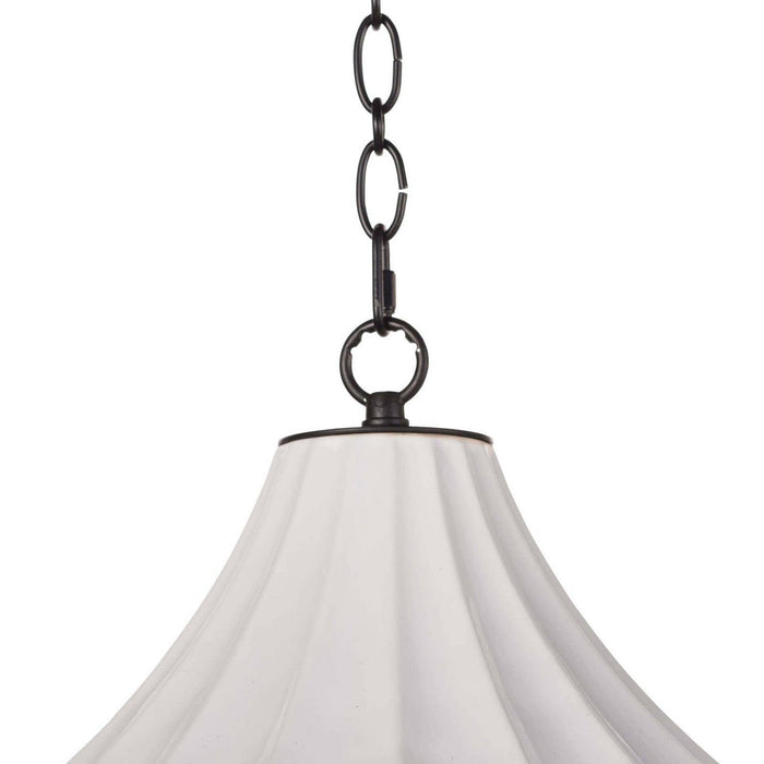 Regina Andrew 16-1214 One Light Pendant, White (Display - Final Sale)