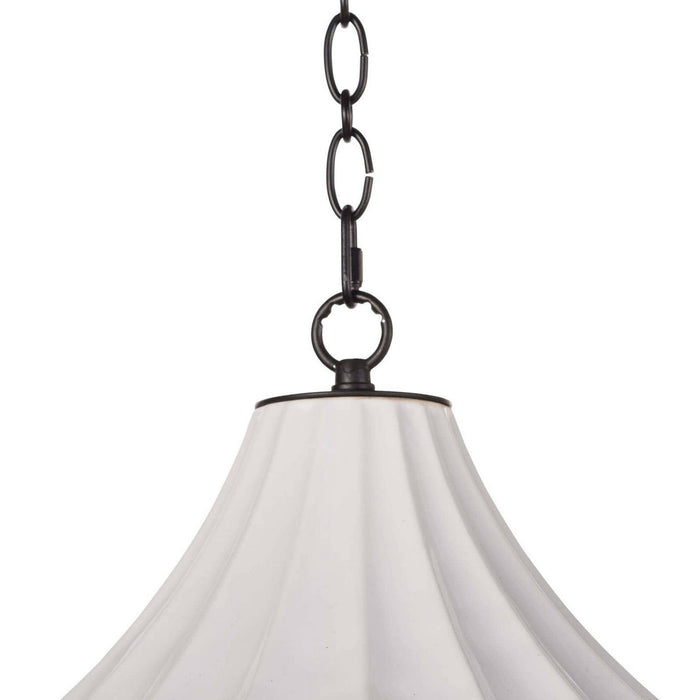 Regina Andrew 16-1214 One Light Pendant, White