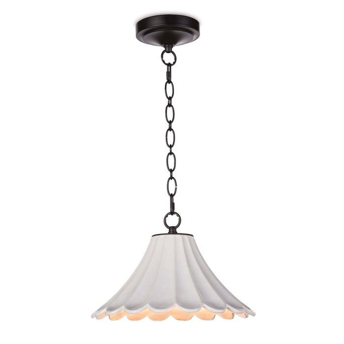 Regina Andrew 16-1214 One Light Pendant, White (Display - Final Sale)