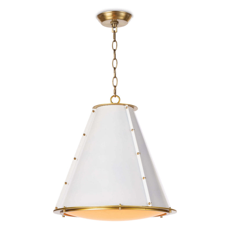 Regina Andrew 16-1220WT One Light Chandelier, White