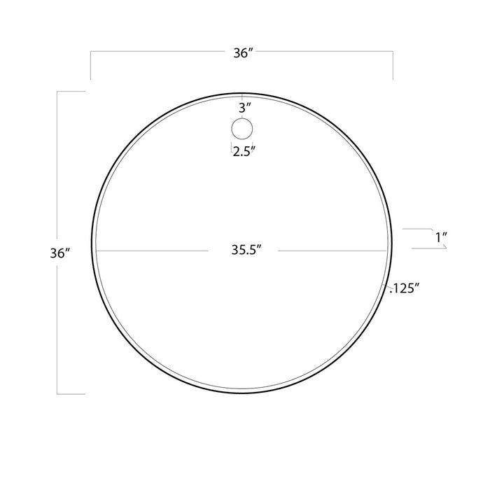 Regina Andrew 21-1045NB Mirror, Natural Brass