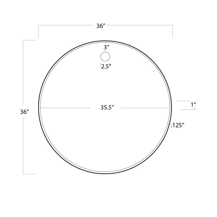 Regina Andrew 21-1045STL Mirror, Blackened Steel