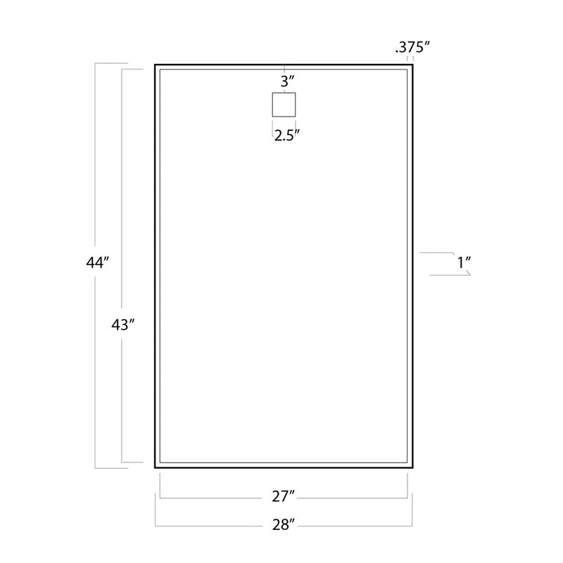 Regina Andrew 21-1046NB Mirror, Natural Brass