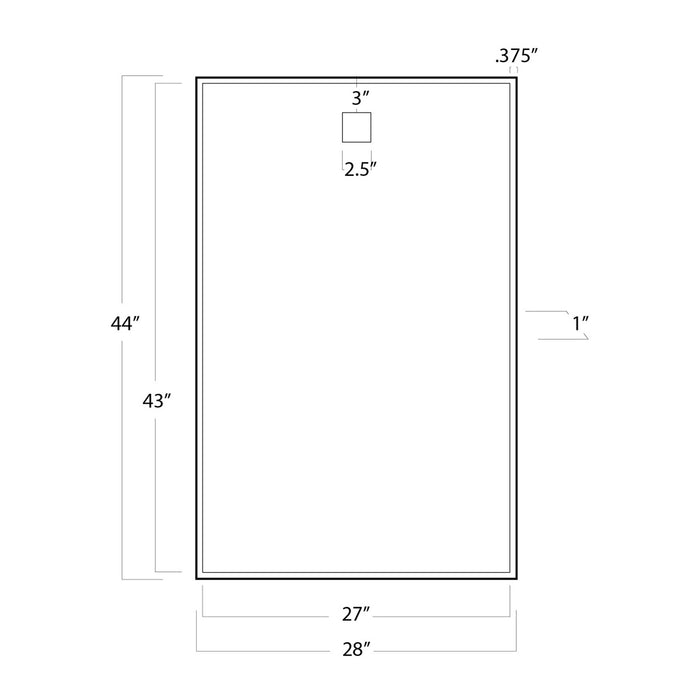 Regina Andrew 21-1046STL Mirror, Blackened Steel