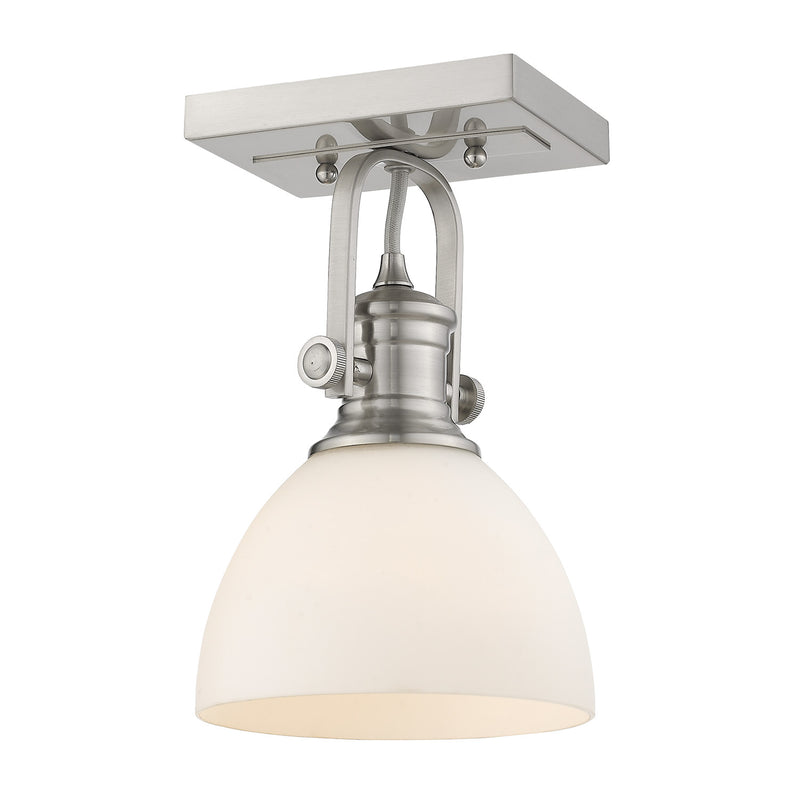 Golden 3118-BA1 PW-OP One Light Bath Vanity, Pewter