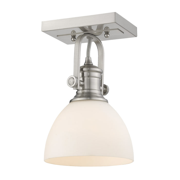 Golden 3118-BA1 PW-OP One Light Bath Vanity, Pewter