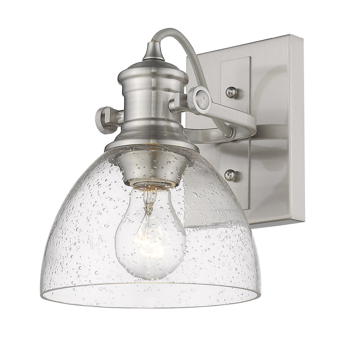 Golden 3118-BA1 PW-SD One Light Bath Vanity, Pewter