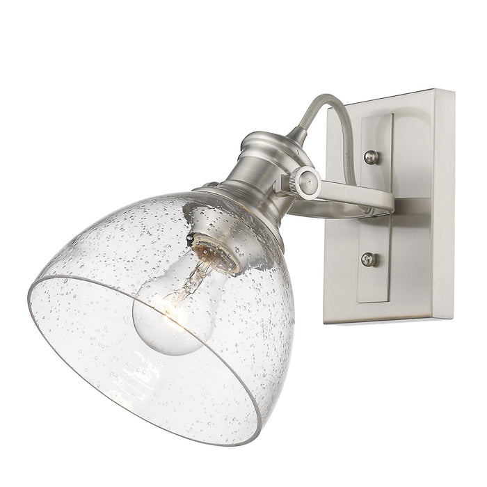 Golden 3118-BA1 PW-SD One Light Bath Vanity, Pewter