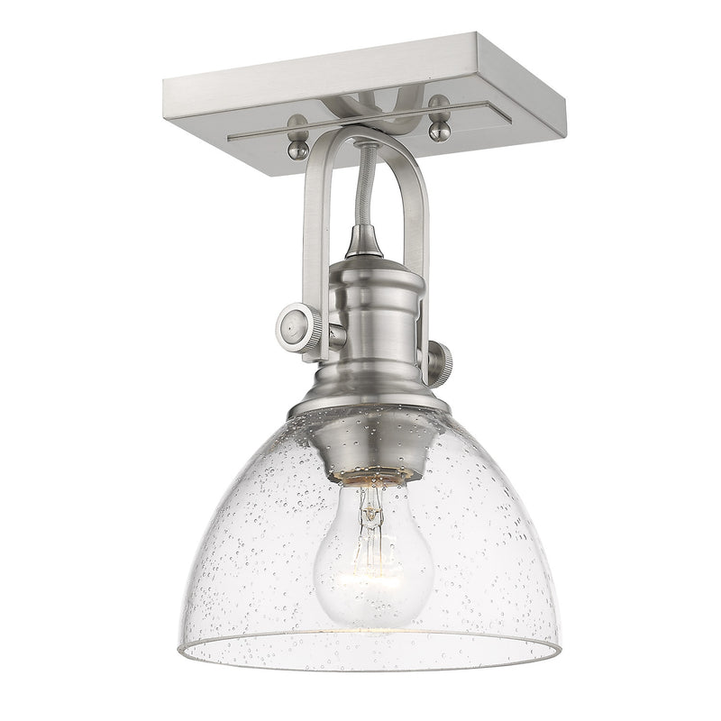 Golden 3118-BA1 PW-SD One Light Bath Vanity, Pewter
