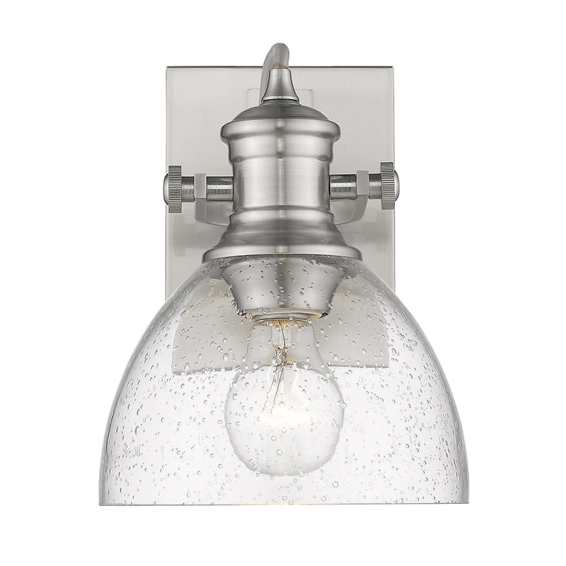 Golden 3118-BA1 PW-SD One Light Bath Vanity, Pewter