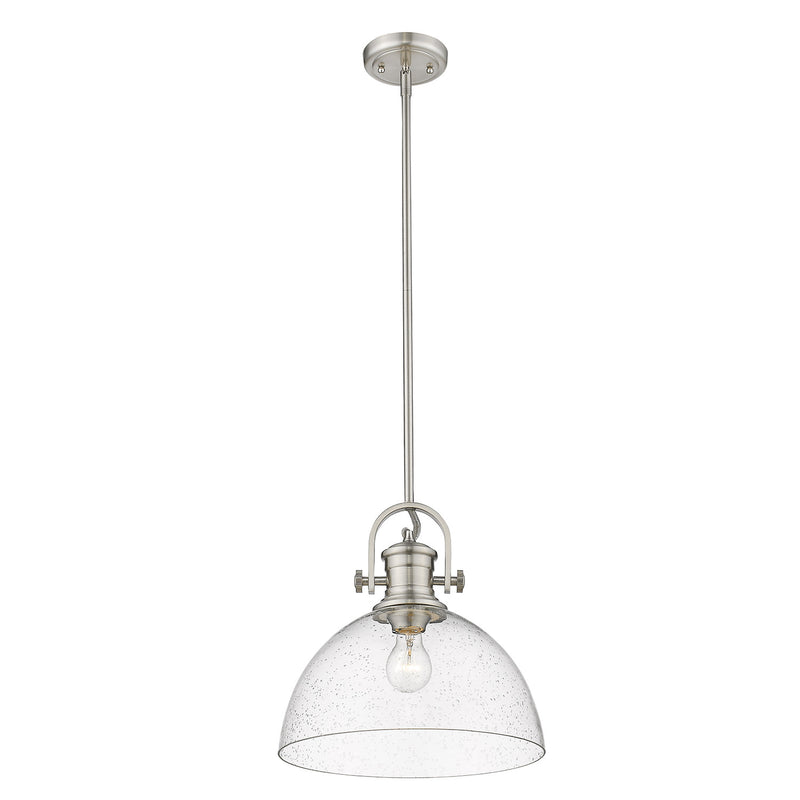 Golden 3118-L PW-SD One Light Pendant, Pewter
