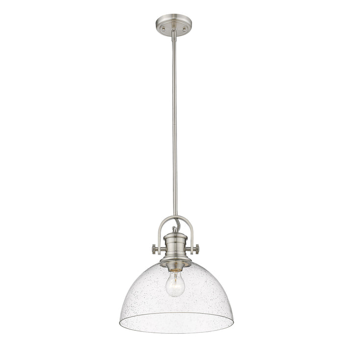 Golden 3118-L PW-SD One Light Pendant, Pewter