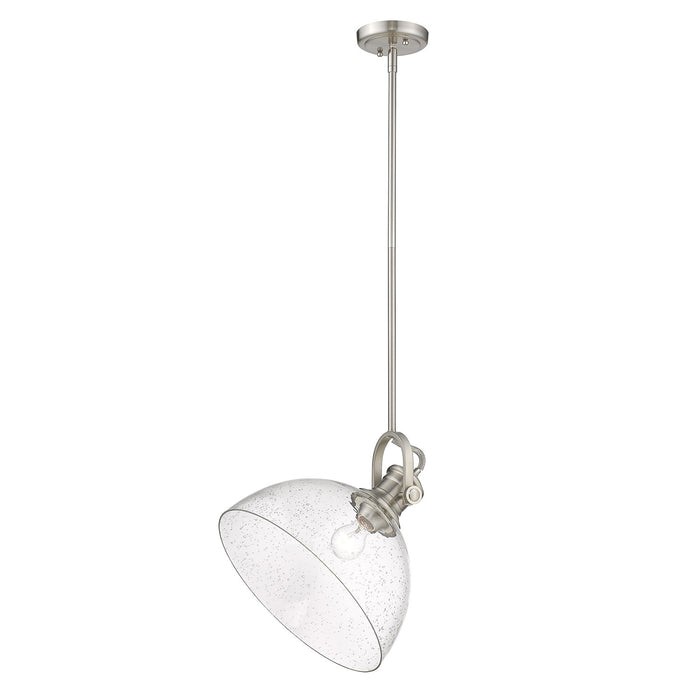 Golden 3118-L PW-SD One Light Pendant, Pewter