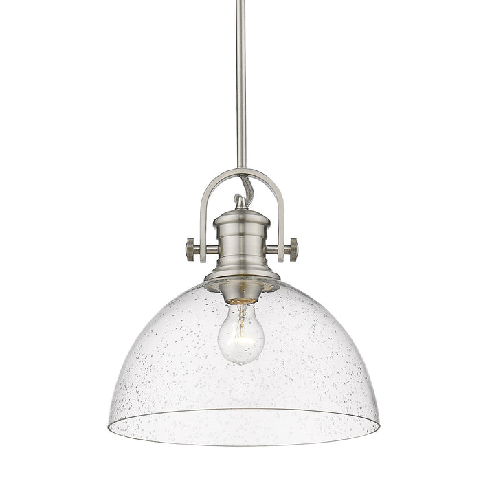 Golden 3118-L PW-SD One Light Pendant, Pewter