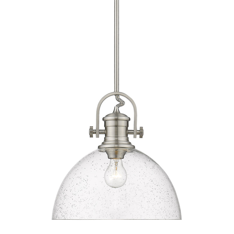 Golden 3118-L PW-SD One Light Pendant, Pewter